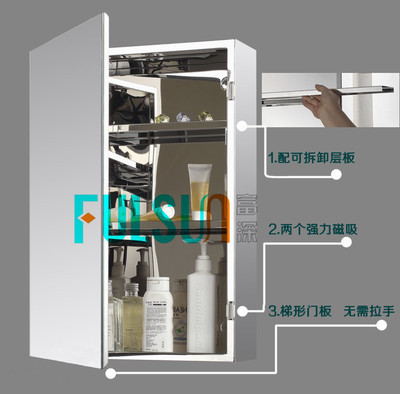 【富深/多種尺寸/不銹鋼鏡柜/浴室鏡箱/衛浴家具/浴室柜子/E4060DS】價格,廠家,圖片,浴室柜,中山市富深家用制品-
